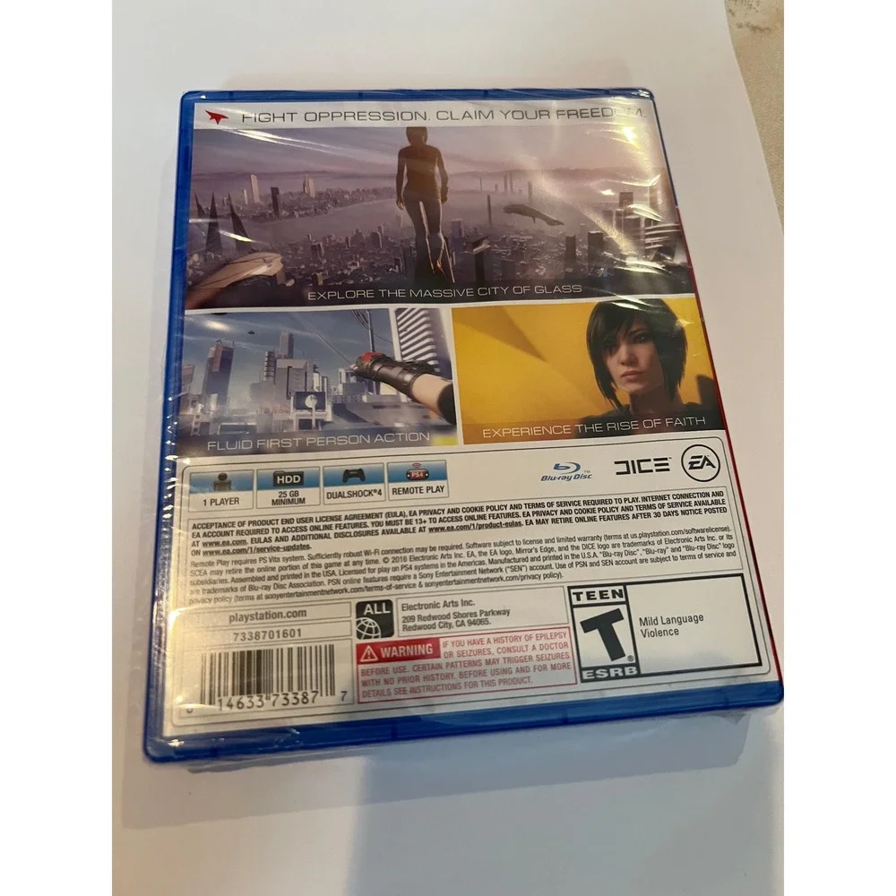 Mirrors Edge Catalyst Sony PlayStation 4 PS4 New Sealed EA DICE Action Adventure